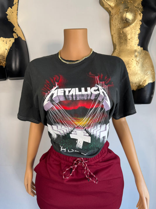 Metalica Graphic Tee - Black - Head Over Heels: All In One Boutique