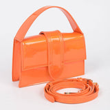 Metallic Top Handle Crossbody Bag - Orange (Final Sale) - Head Over Heels: All In One Boutique