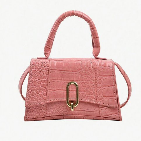 Motion Croc Handbag- Pink - Head Over Heels: All In One Boutique