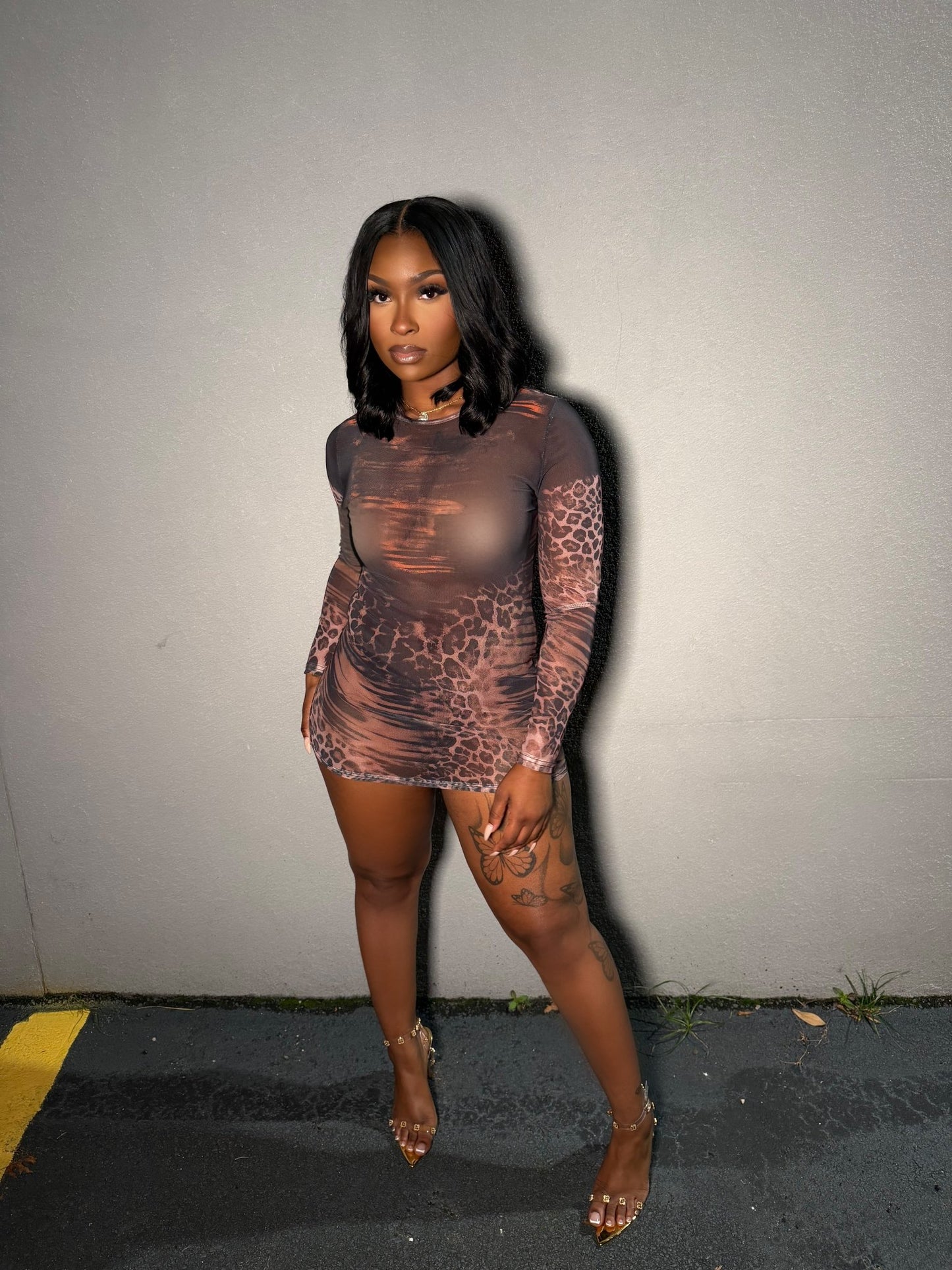 Nothing Basic Dress - Animal Print - Head Over Heels: All In One Boutique