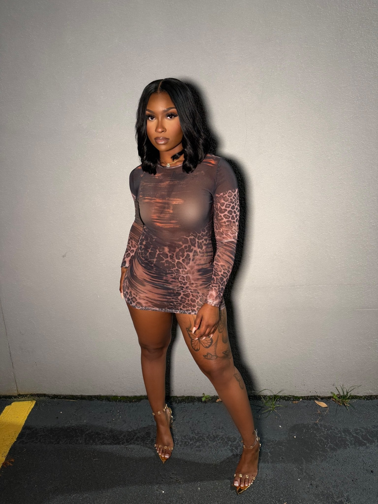 Nothing Basic Dress - Animal Print - Head Over Heels: All In One Boutique