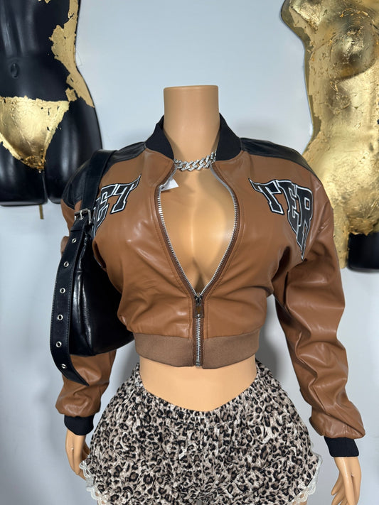 Nothing Better Biker Coat - Brown - Head Over Heels: All In One Boutique