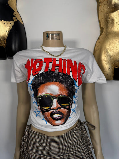 Nothing Grapic Tee - White - Head Over Heels: All In One Boutique