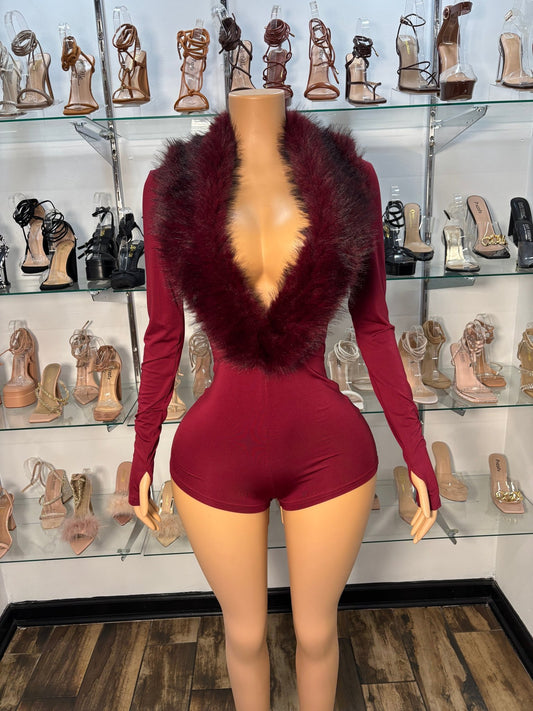 Nyla Romper - Burgundy - Head Over Heels: All In One Boutique