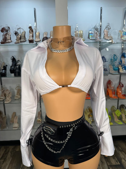 Princess Crop Top - White - Head Over Heels: All In One Boutique