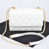 Quilted Flap Bag - White (Final Sale) - Head Over Heels: All In One Boutique