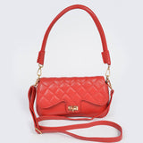 Quilted Shoulder Bag- Red (Final Sale)