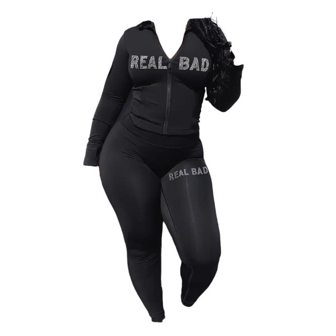 Real Bad Jogger Set - Black - Head Over Heels: All In One Boutique