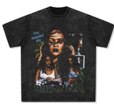 Rihanna Graphic Tee - Grey - Head Over Heels: All In One Boutique