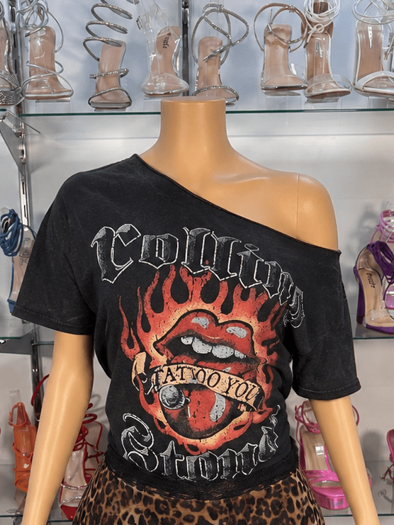 Rolling Graphic Tee - Head Over Heels: All In One Boutique