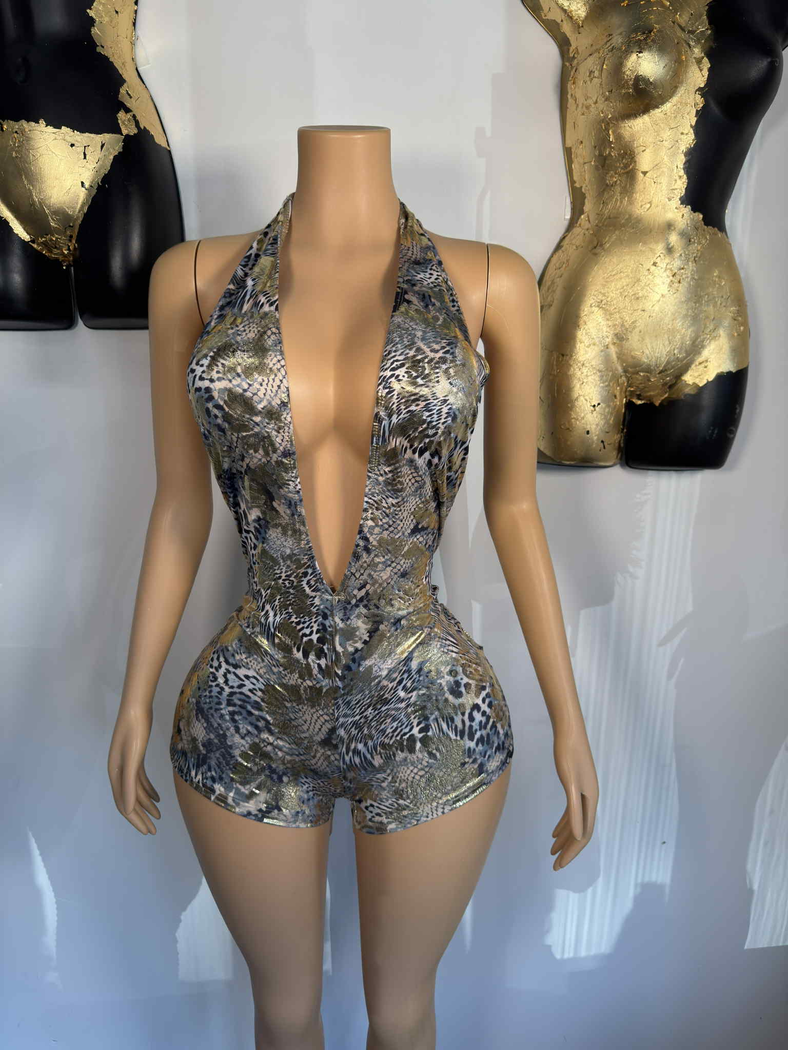 Safari Romper - Animal Print - Head Over Heels: All In One Boutique