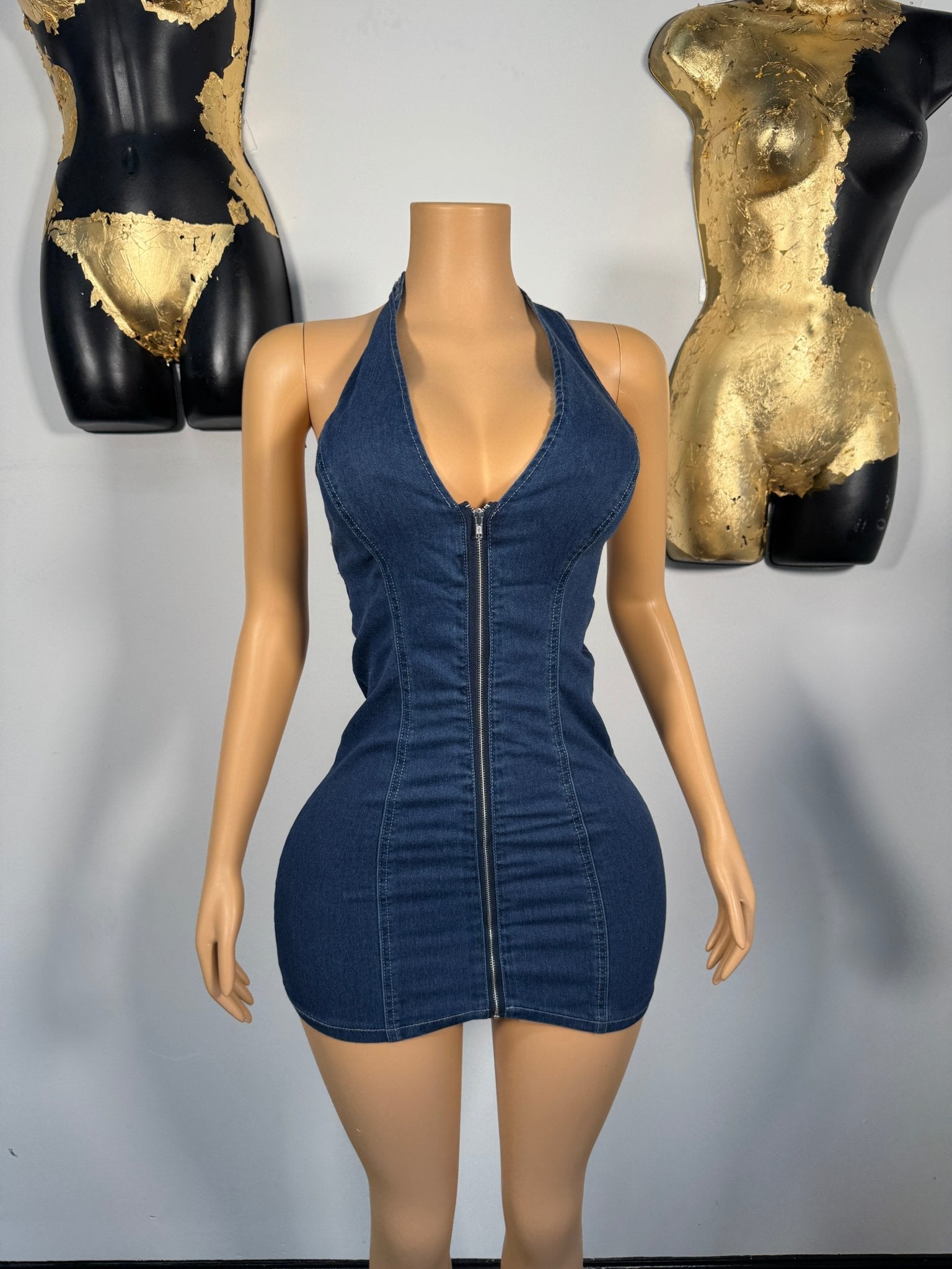 Sarah Dress - Denim - Head Over Heels: All In One Boutique