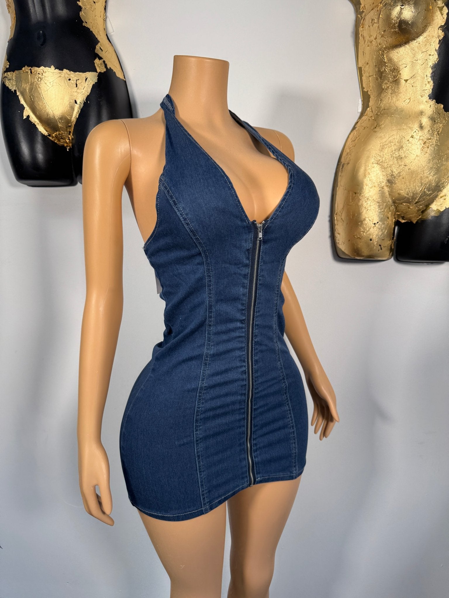 Sarah Dress - Denim - Head Over Heels: All In One Boutique