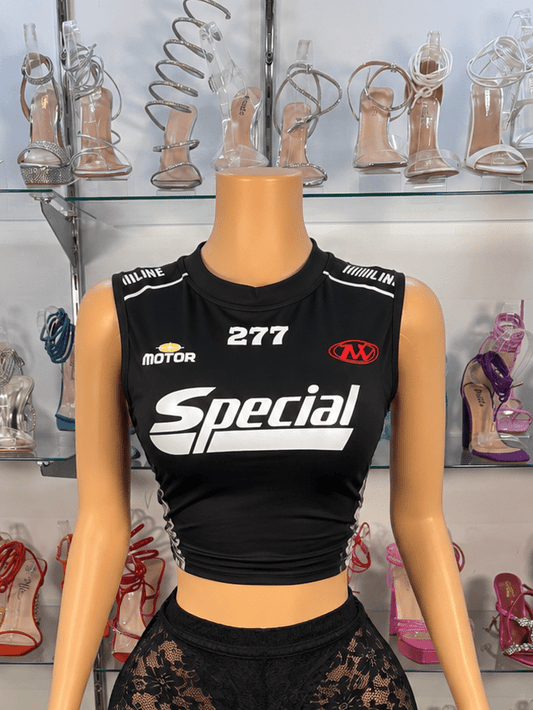 Sepcial Mucscle Top- Black - Head Over Heels: All In One Boutique