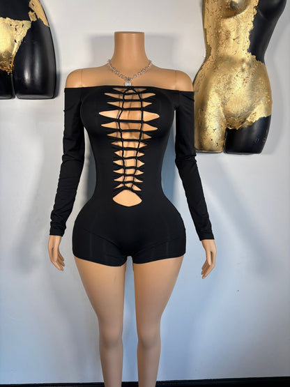 Show Stopper Romper - Black - Head Over Heels: All In One Boutique
