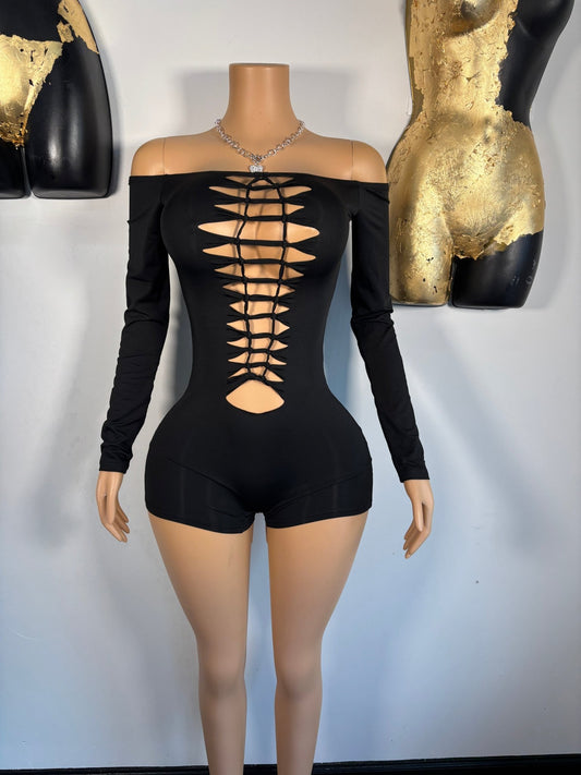 Show Stopper Romper - Black - Head Over Heels: All In One Boutique