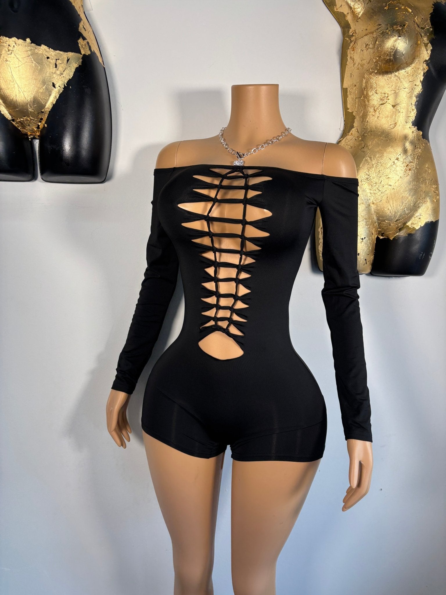 Show Stopper Romper - Black - Head Over Heels: All In One Boutique