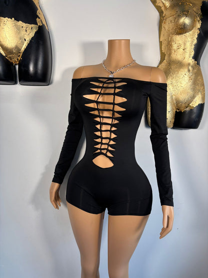 Show Stopper Romper - Black - Head Over Heels: All In One Boutique