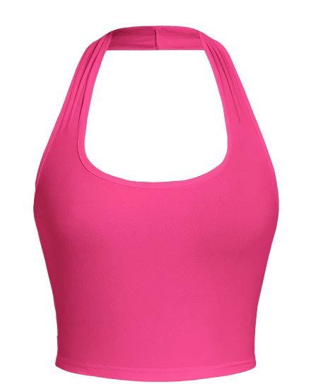 So Basic Halter Top - Pink - Head Over Heels: All In One Boutique