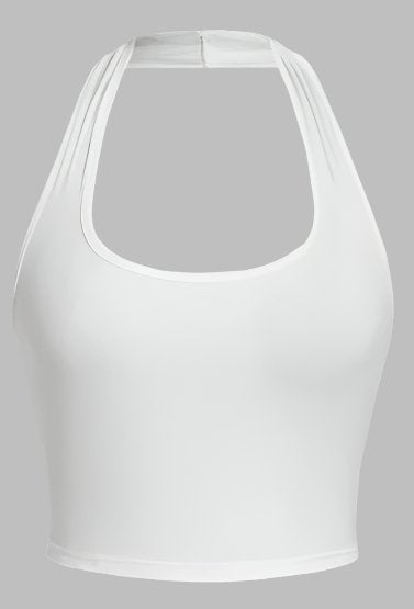 So Basic Halter Top - White - Head Over Heels: All In One Boutique