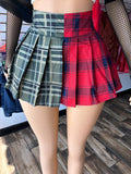 So Rare Pleated Skirt- Multi Plaid
