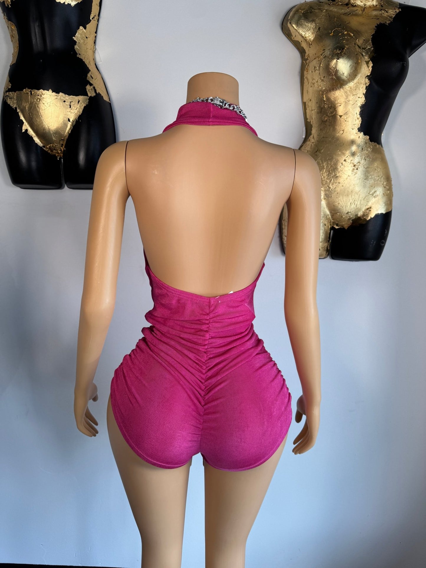 So Slinky Romper - Pink - Head Over Heels: All In One Boutique