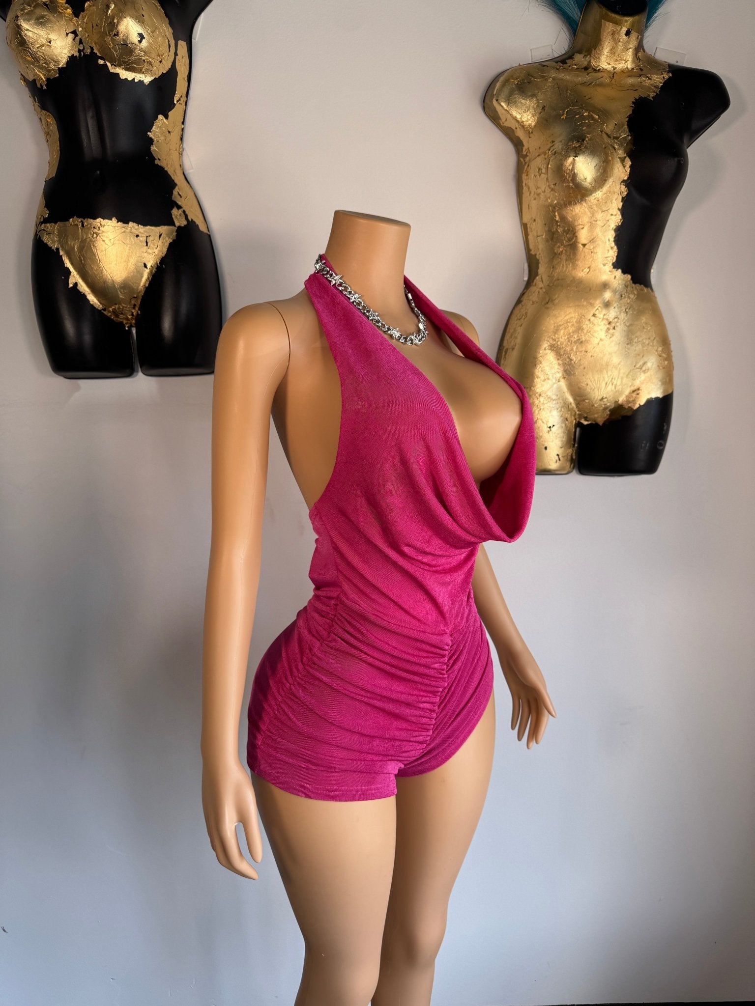 So Slinky Romper - Pink - Head Over Heels: All In One Boutique