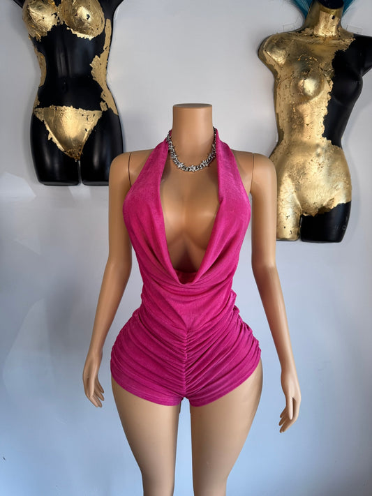 So Slinky Romper - Pink - Head Over Heels: All In One Boutique