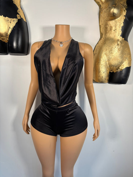 Soft Life Short Set - Black - Head Over Heels: All In One Boutique