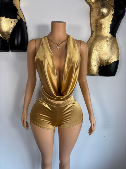 Soft Life Short Set - Gold - Head Over Heels: All In One Boutique