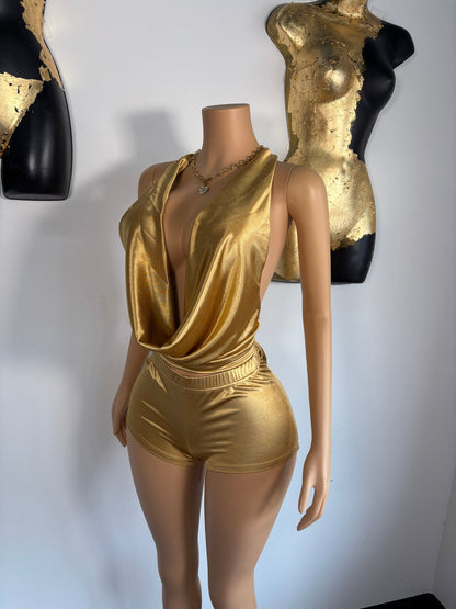 Soft Life Short Set - Gold - Head Over Heels: All In One Boutique
