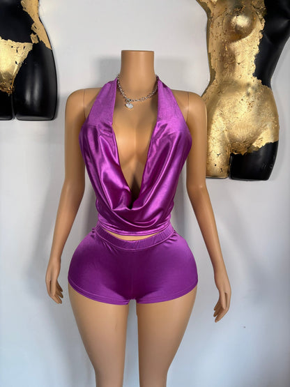 Soft Life Short Set - Purple - Head Over Heels: All In One Boutique
