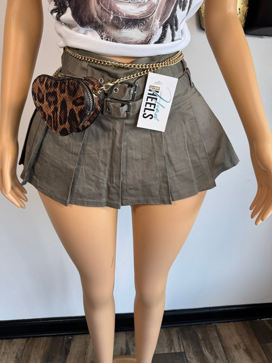 Sophie Pleated Skirt - Grey - Head Over Heels: All In One Boutique
