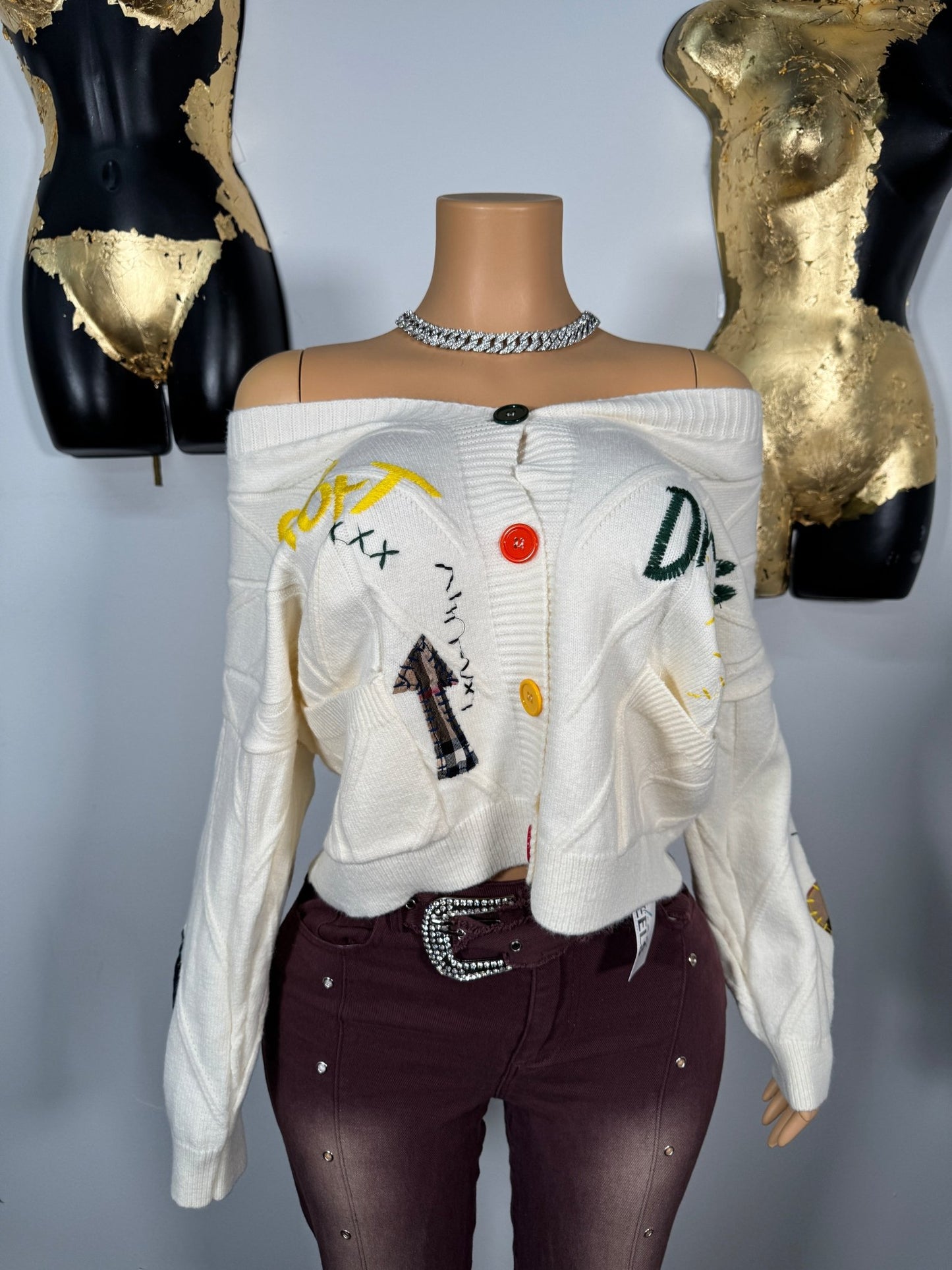 Sport Dream Cardigan - Off White - Head Over Heels: All In One Boutique