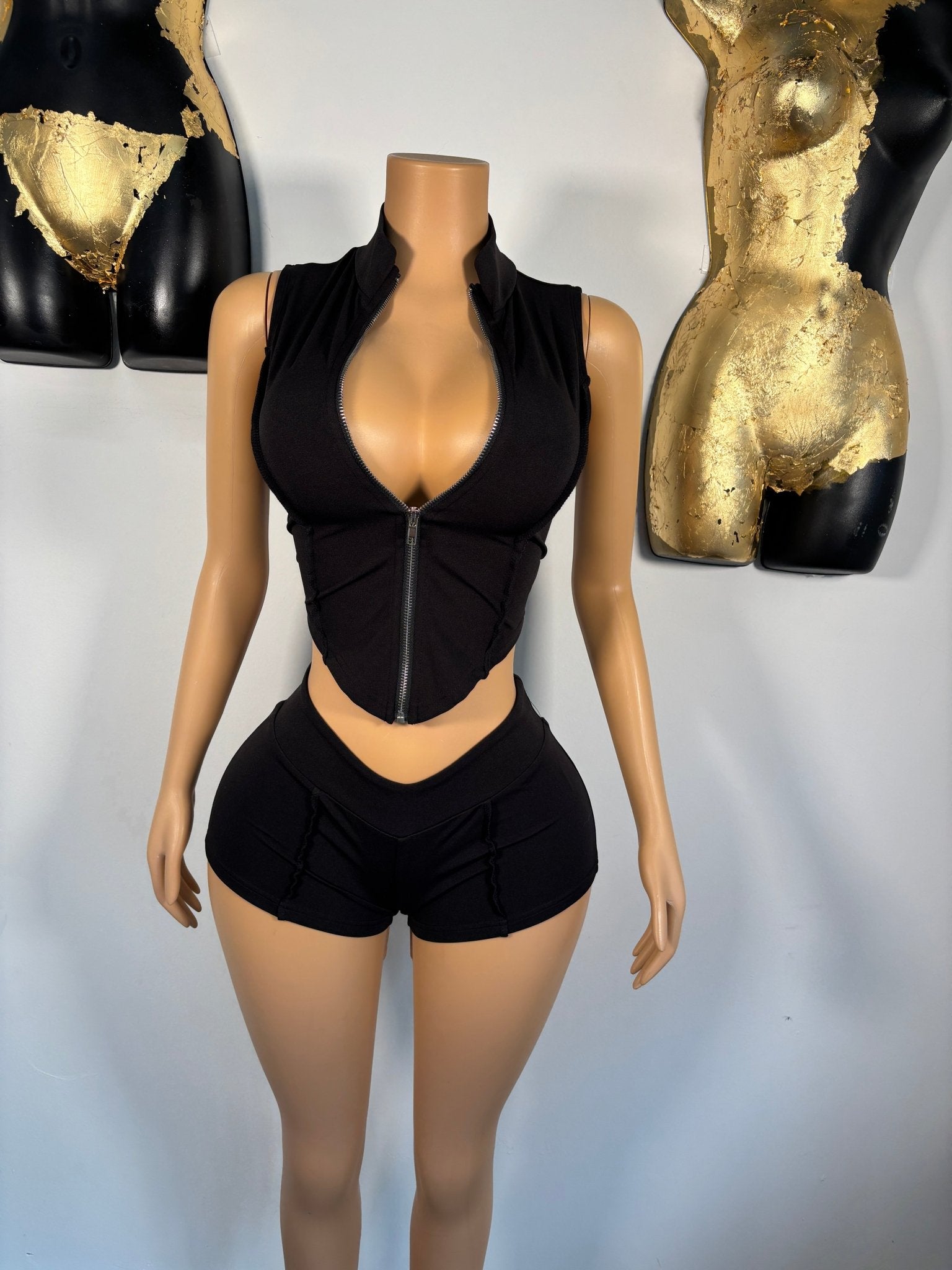 Sports Mode Short Set - Black - Head Over Heels: All In One Boutique