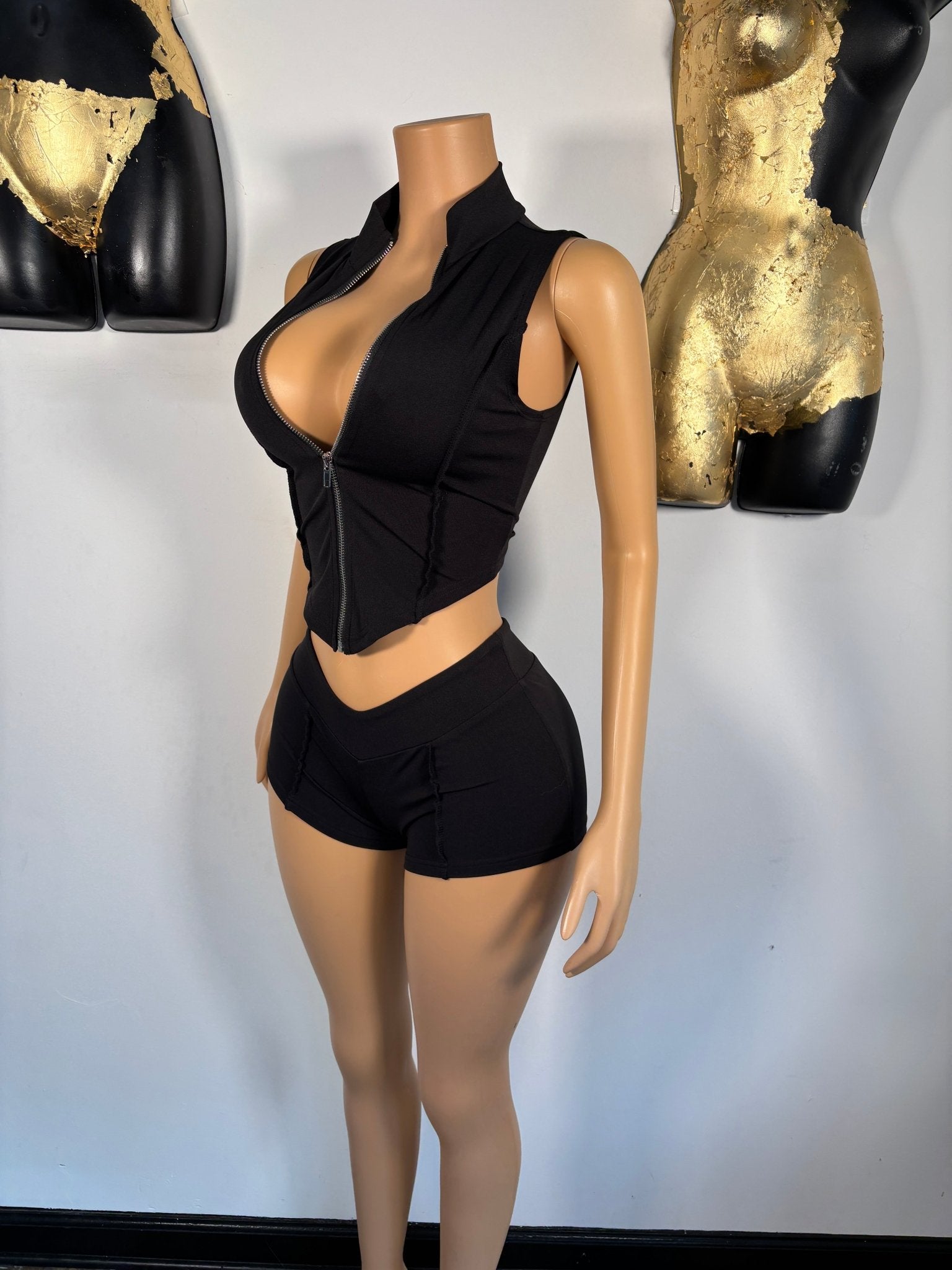 Sports Mode Short Set - Black - Head Over Heels: All In One Boutique