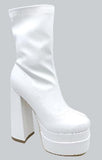 Stallion Bootie- White