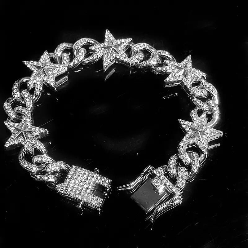 Star Cuban Bracelet - (FINAL SALE) - Head Over Heels: All In One Boutique