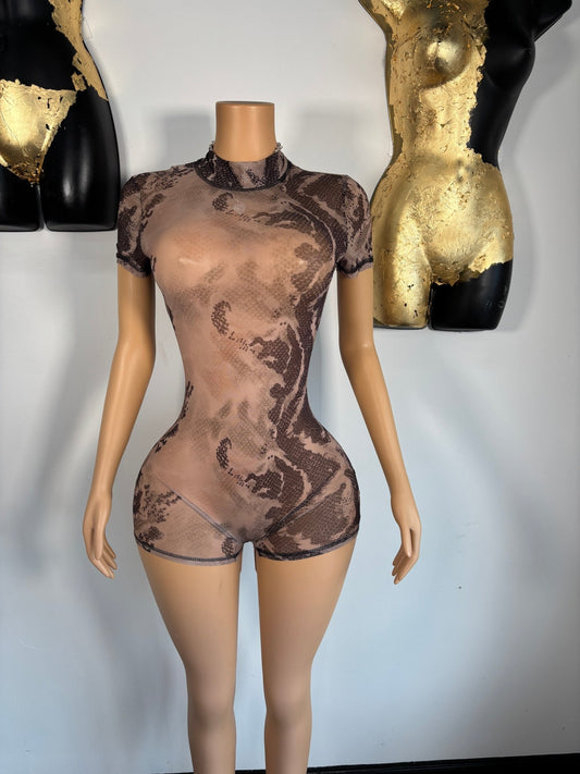 Stupid Wild Romper - Brown - Head Over Heels: All In One Boutique
