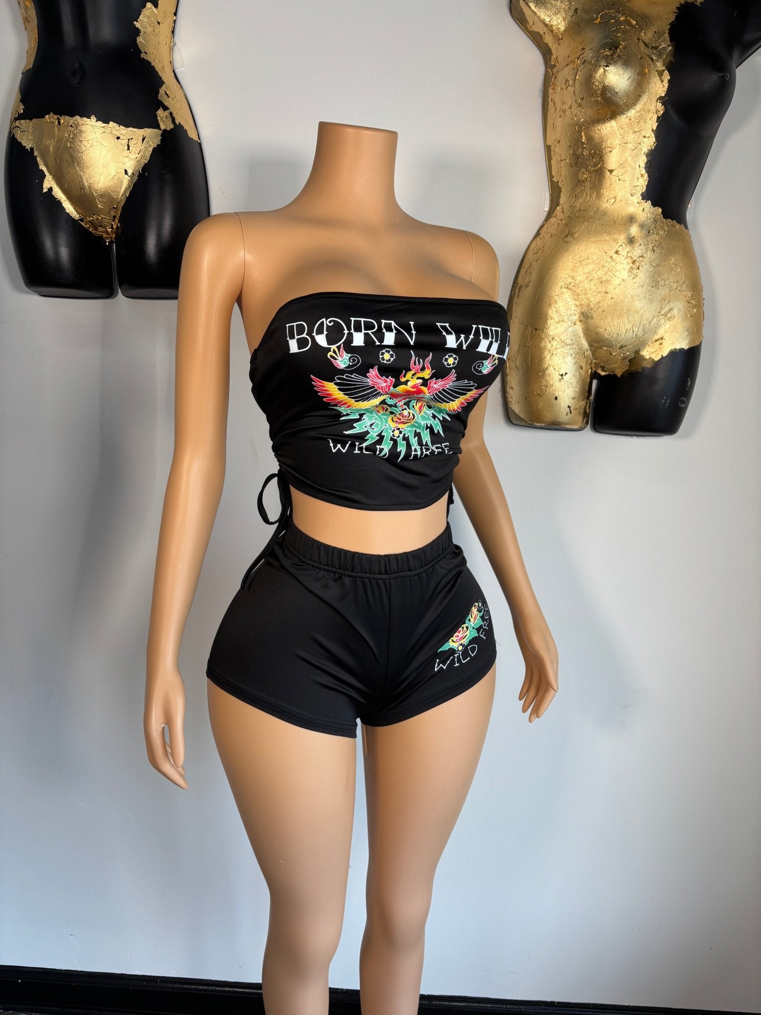 Take You Down Short Set - Black - Head Over Heels: All In One Boutique