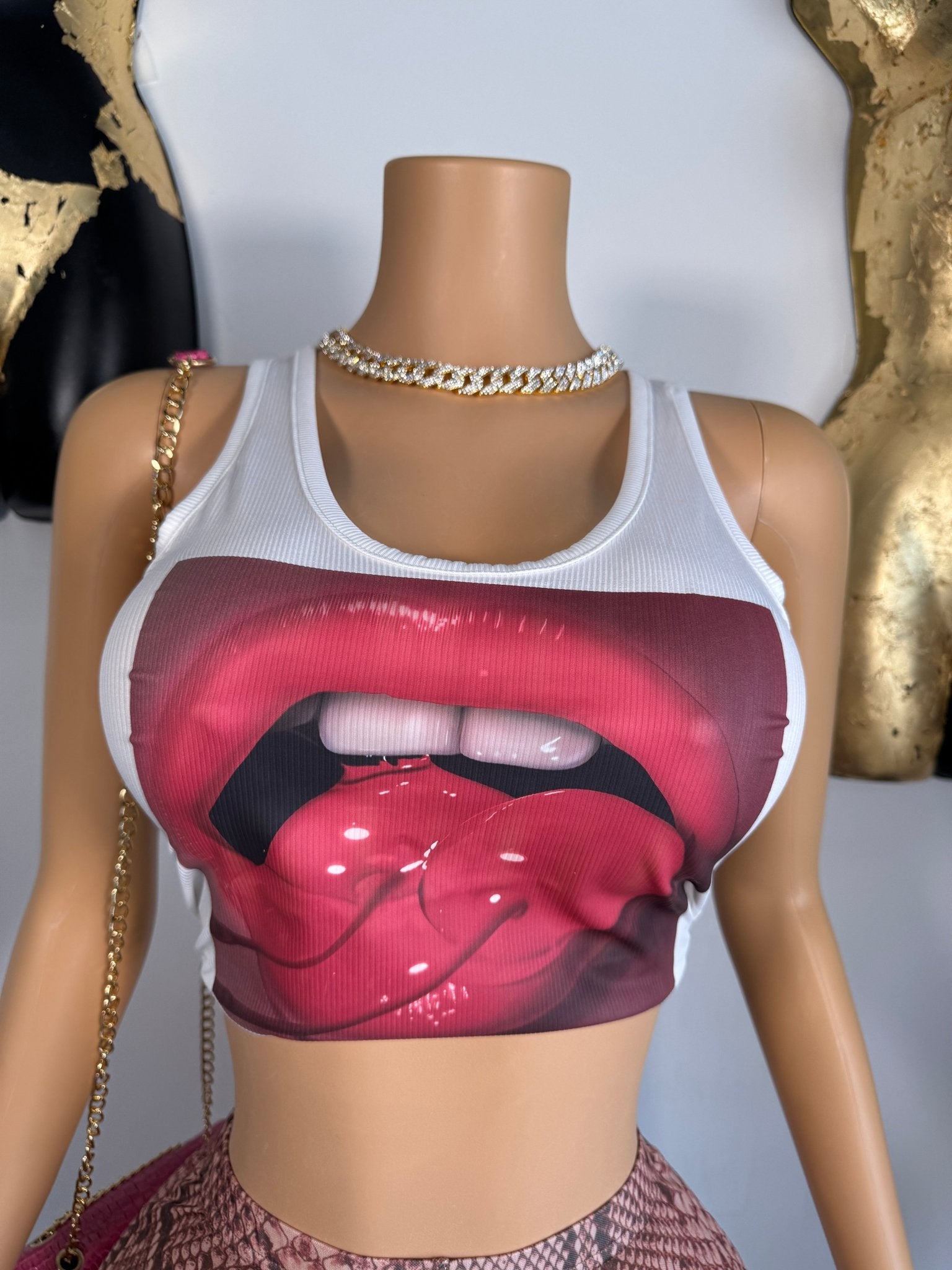 Tastee Tank Top - White - Head Over Heels: All In One Boutique