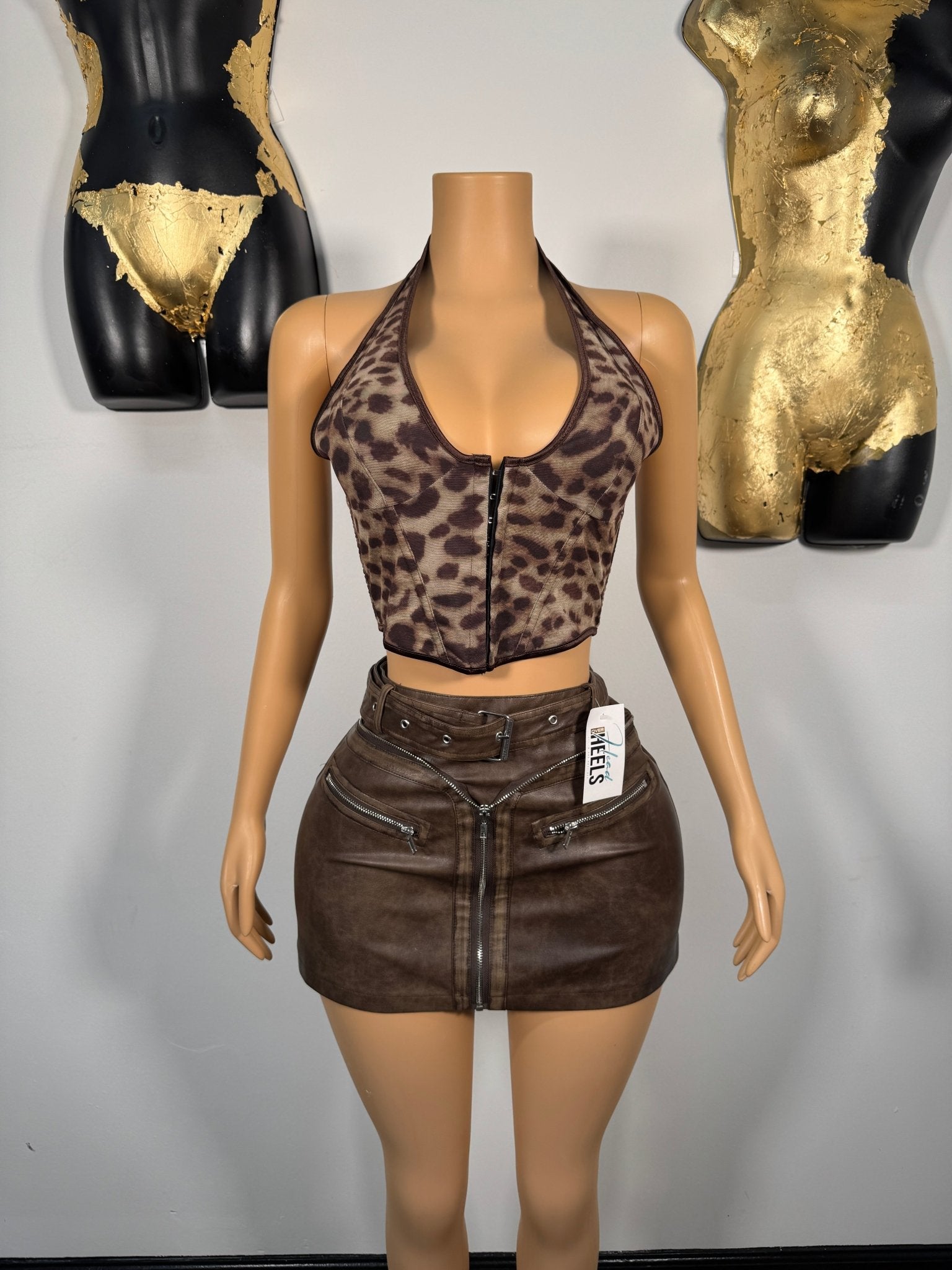 The Wildest Corset Top - Leopard - Head Over Heels: All In One Boutique