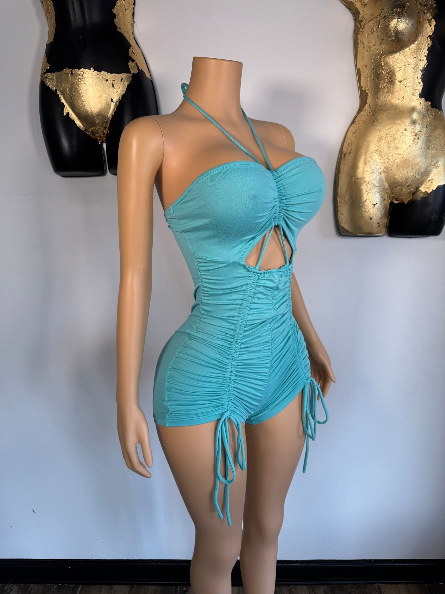 Top Shelf Romper - Blue - Head Over Heels: All In One Boutique