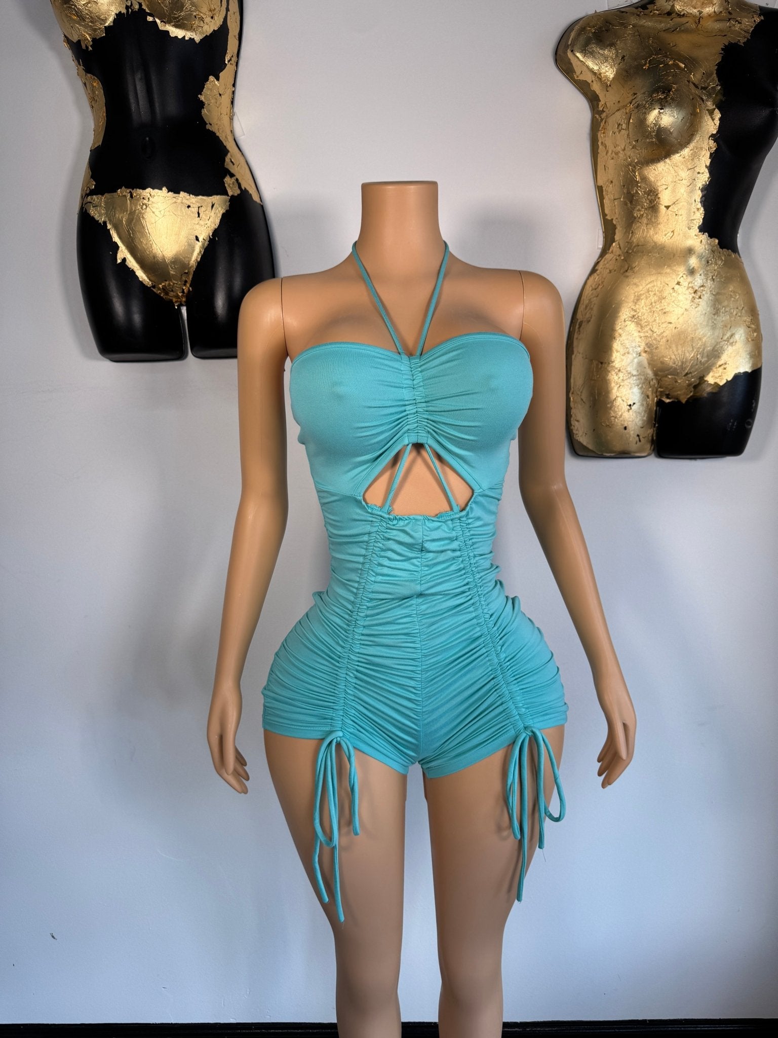 Top Shelf Romper - Blue - Head Over Heels: All In One Boutique