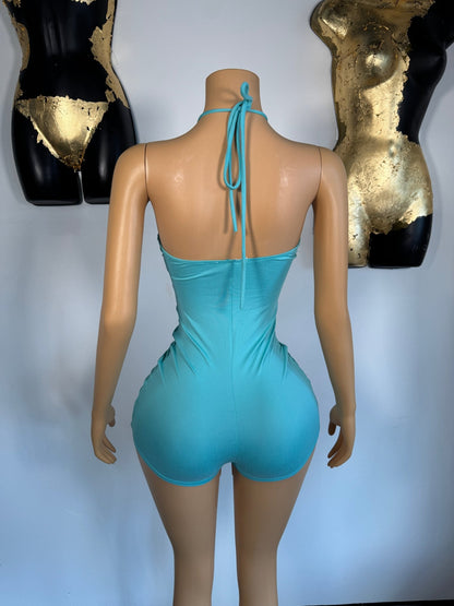 Top Shelf Romper - Blue - Head Over Heels: All In One Boutique