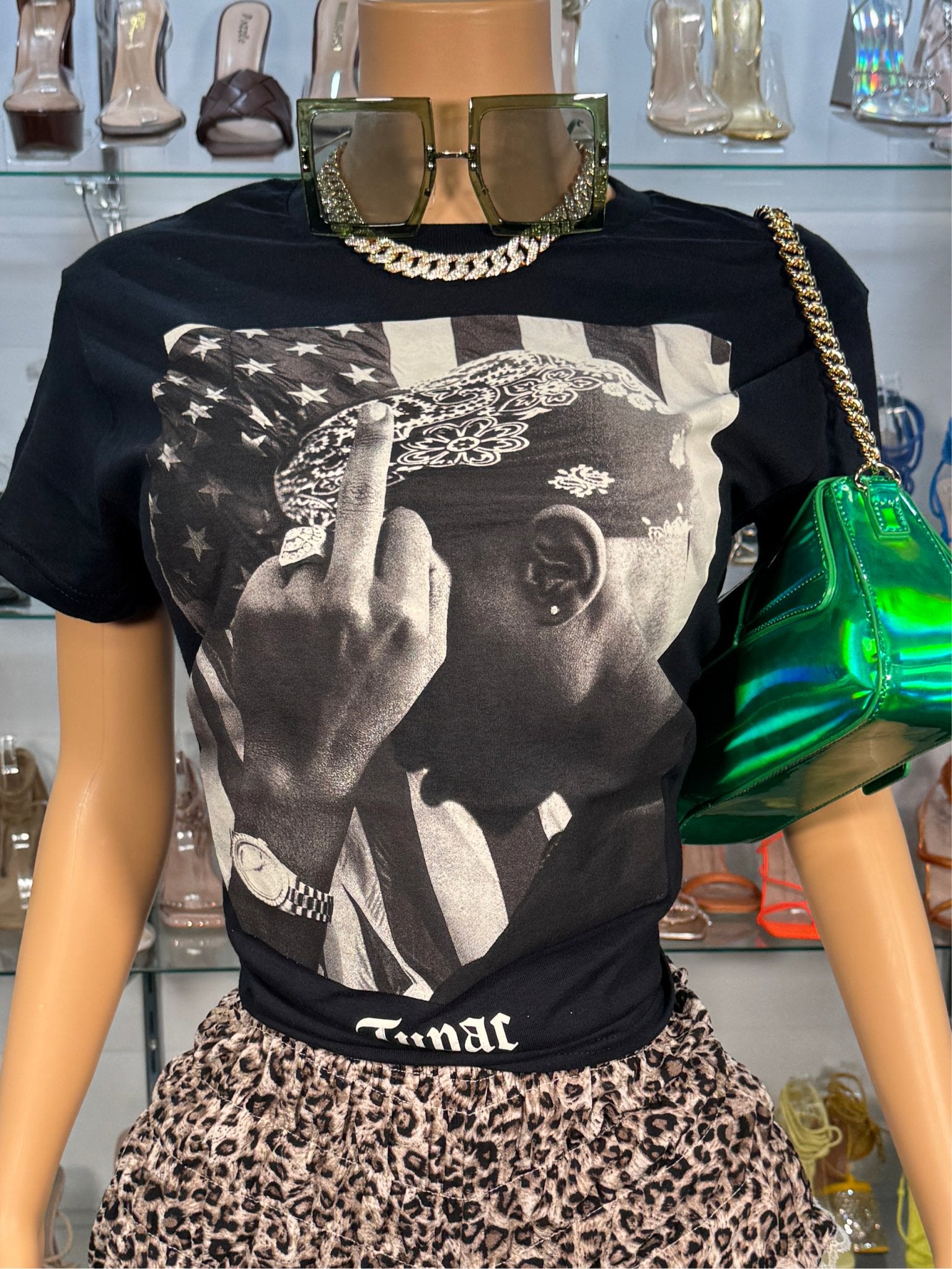 Tupac Graphic Tee - Black - Head Over Heels: All In One Boutique