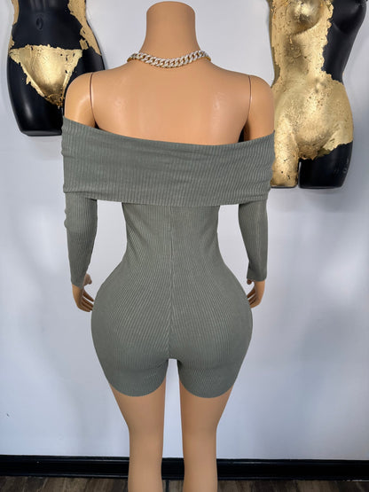 Vanessa Romper - Olive - Head Over Heels: All In One Boutique