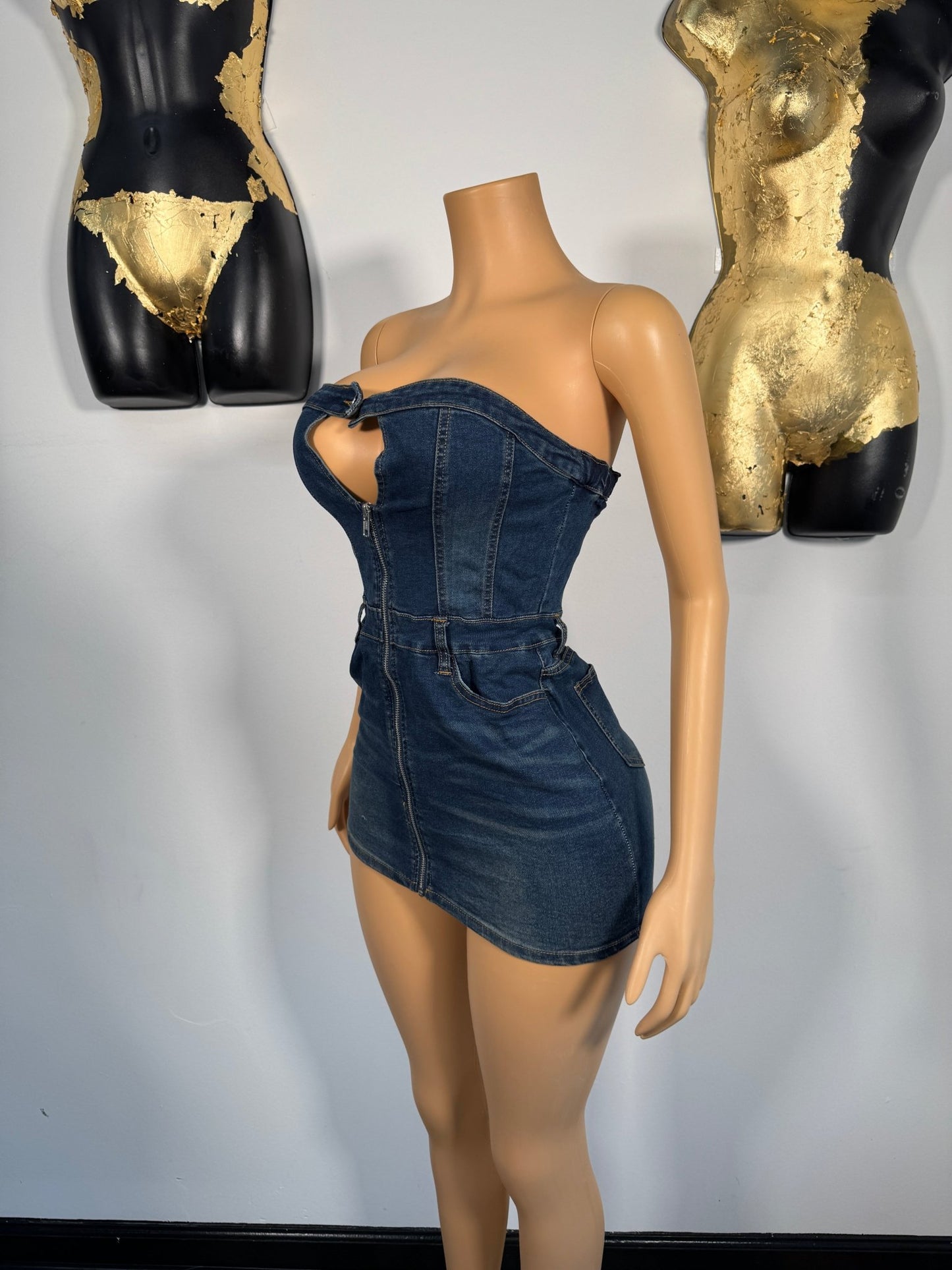 Vibe With Me Dress - Denim - Head Over Heels: All In One Boutique