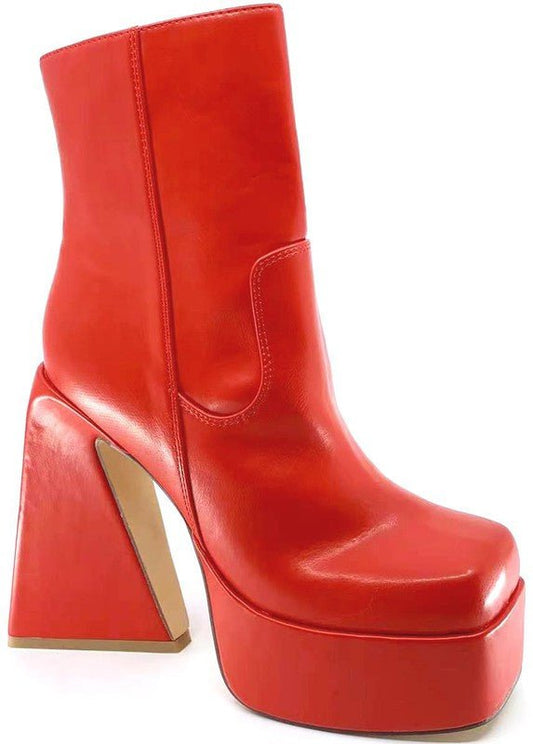 Viper Bootie - Red - Head Over Heels: All In One Boutique