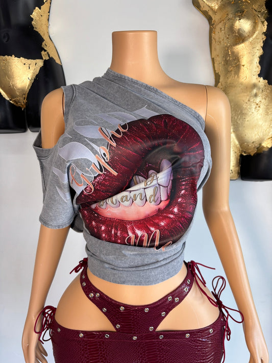 Wide Open Muscle Top - Grey - Head Over Heels: All In One Boutique